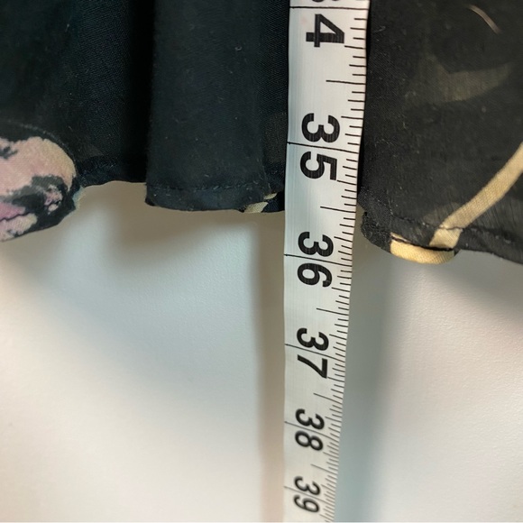 Due Per Due Vintage Butterfly Print Maxi Skirt Y2K Boho Fairycore Silk Blend 4 - Picture 9 of 12